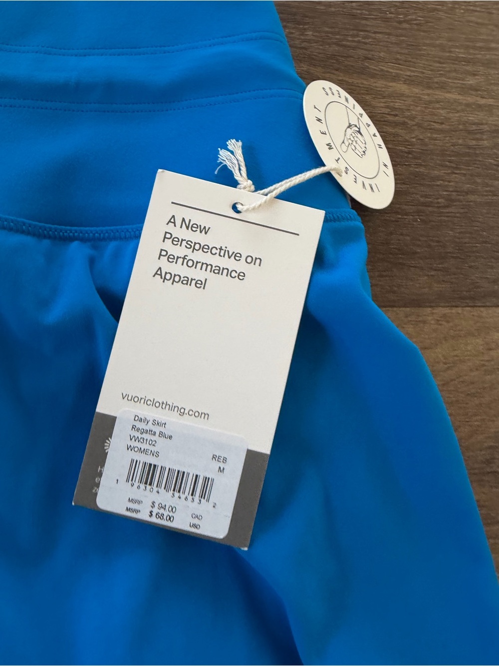 Vuori Daily Layered Tank and Daily Skirt Set Regatta Blue Size M NWT - Picture 8 of 9